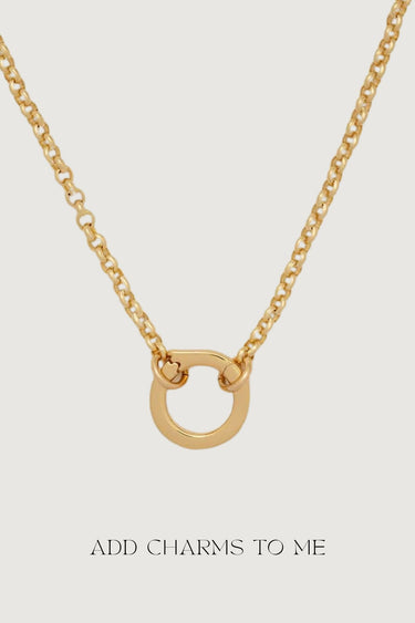 GOLD CHAIN CHARM NECKLACE - STUDIO JO STORE